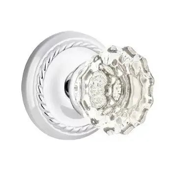 polished chrome door knob