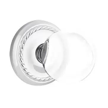 polished chrome door knob