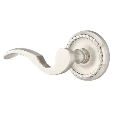Emtek Cortina Door Lever with Rope Rose by Emtek