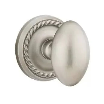 Emtek Egg Door Knob with Rope Rose by Emtek