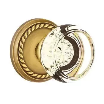 Emtek Georgetown Door Knob with Rope Rose by Emtek