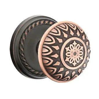 Emtek Lancaster Knob with Rope Rose by Emtek