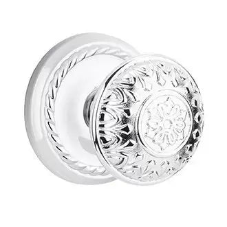 polished chrome door knob