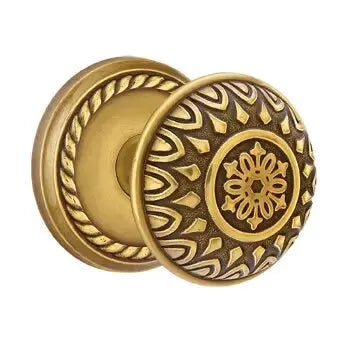 Emtek Lancaster Knob with Rope Rose by Emtek