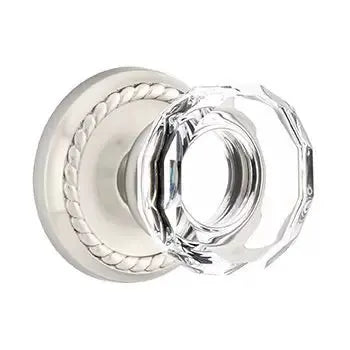 Emtek Lowell Door Knob with Rope Rose by Emtek