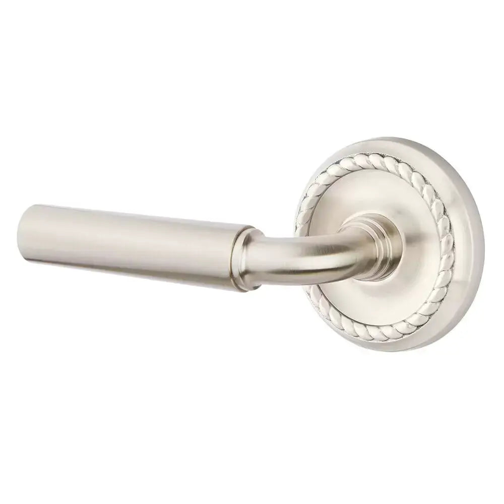 Emtek Manning Door Lever with Rope Rose by Emtek
