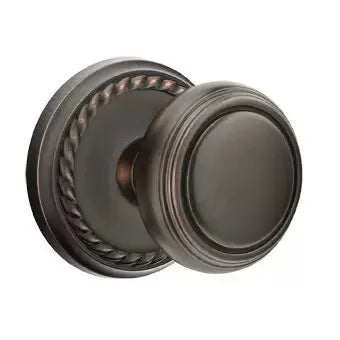 Emtek Norwich Door Knob with Rope Rose by Emtek