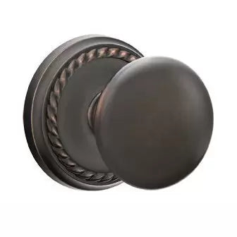 Emtek Providence Door Knob with Rope Rose by Emtek