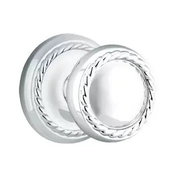 polished chrome door knob