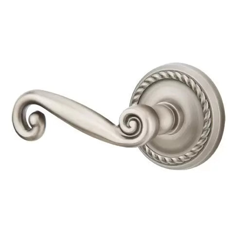Emtek Rustic Door Lever with Rope Rose by Emtek