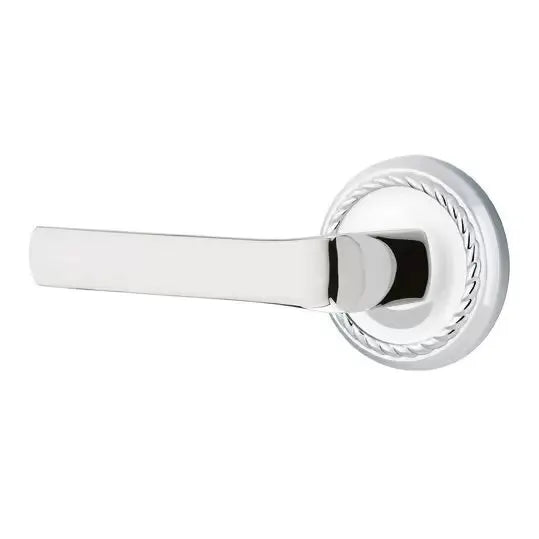 polished chrome door lever