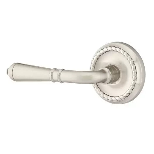 Emtek Turino Door Lever with Rope Rose by Emtek