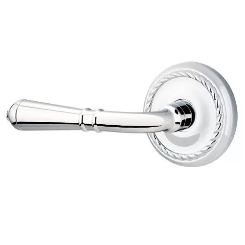 polished chrome door lever