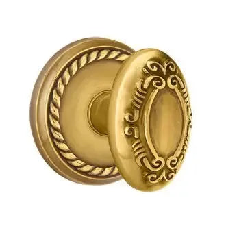 Emtek Victoria Knob with Rope Rose by Emtek