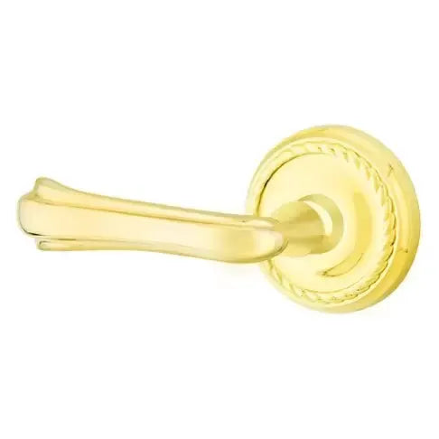 Emtek Wembley Lever with Rope Rose by Emtek