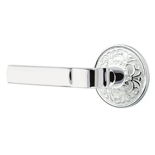 polished chrome door lever