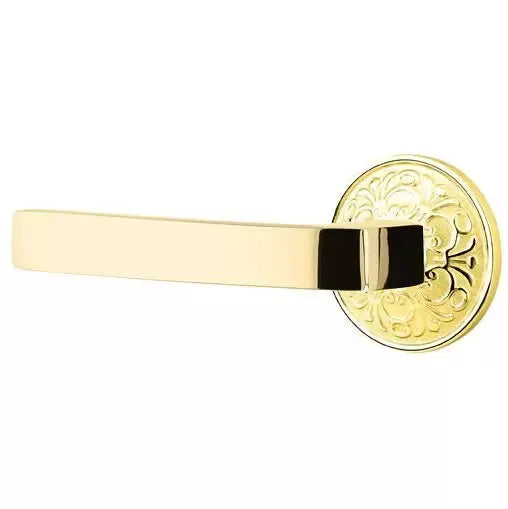 Emtek Breslin Lever with Lancaster Rose by Emtek