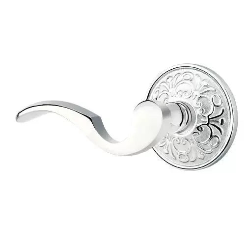polished chrome door lever