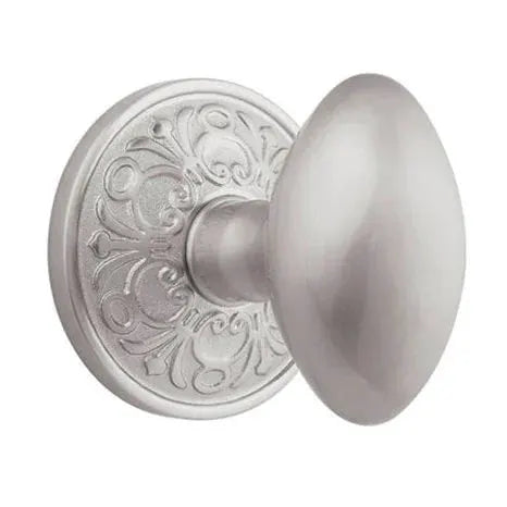 Emtek Egg Door Knob with Lancaster Rose by Emtek