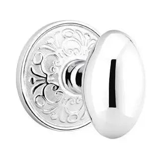 polished chrome door knob