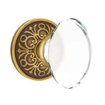 Emtek Hampton Door Knob with Lancaster Rose by Emtek