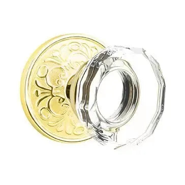 Emtek Lowell Door Knob with Lancaster Rose by Emtek