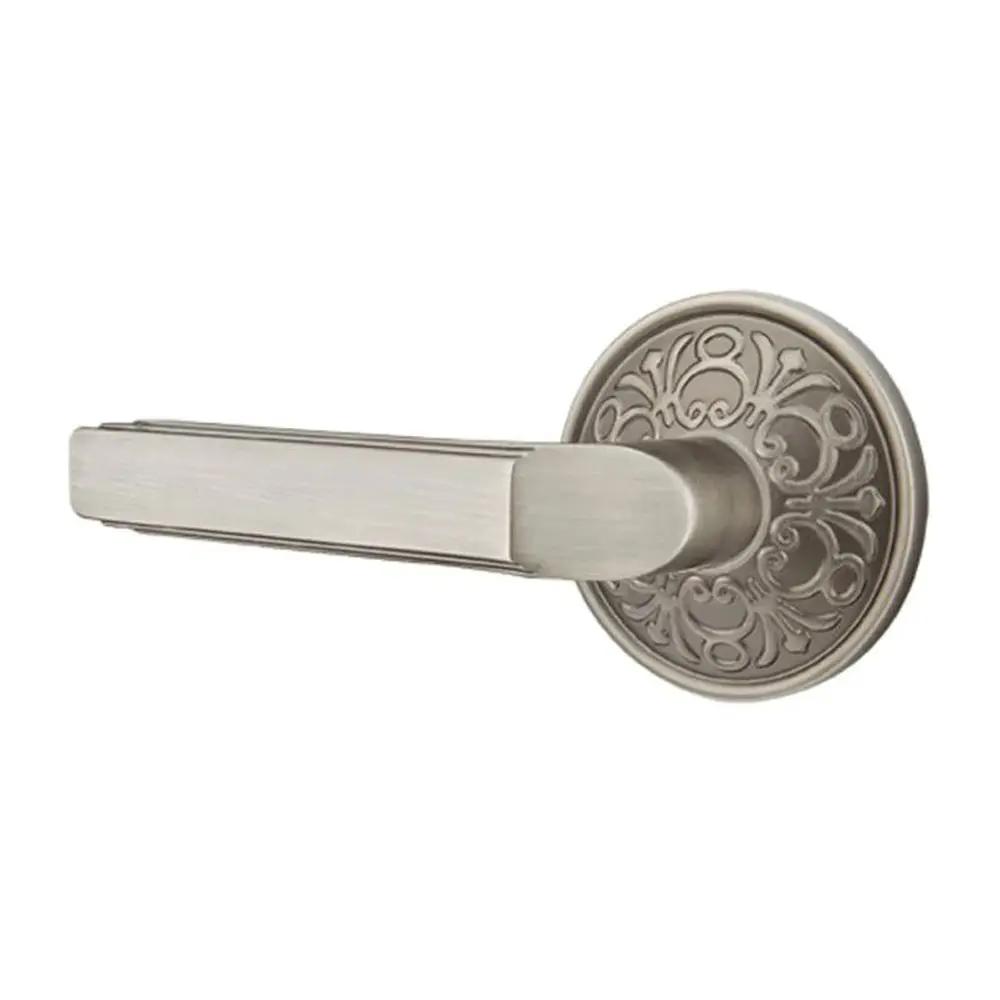 Emtek Milano Door Lever with Lancaster Rose by Emtek