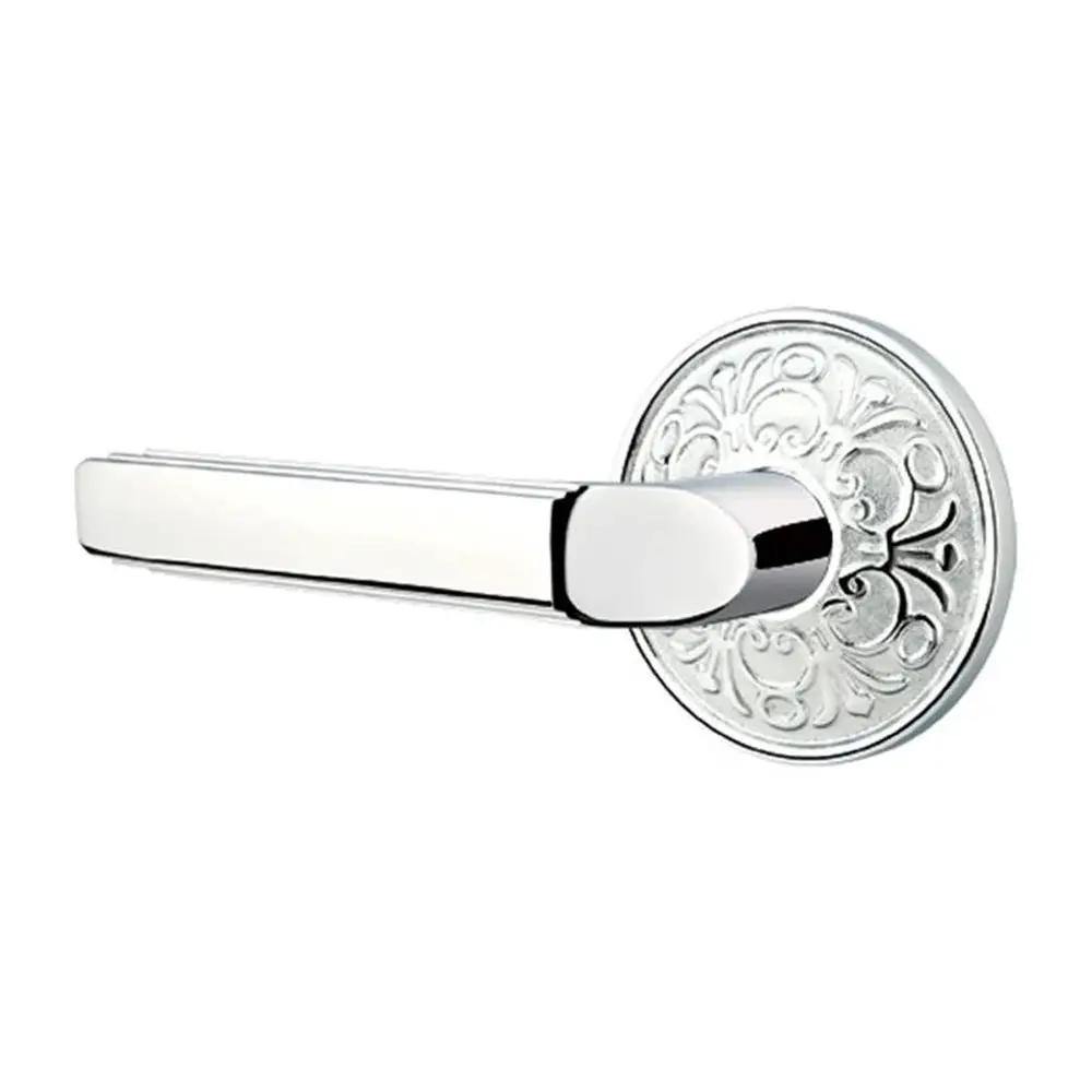 Emtek Milano Door Lever with Lancaster Rose by Emtek