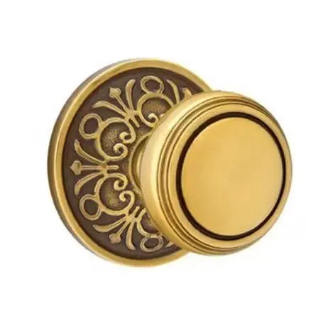Emtek Norwich Door Knob with Lancaster Rose by Emtek