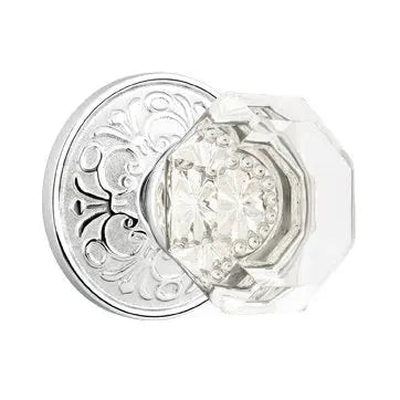 polished chrome door knob