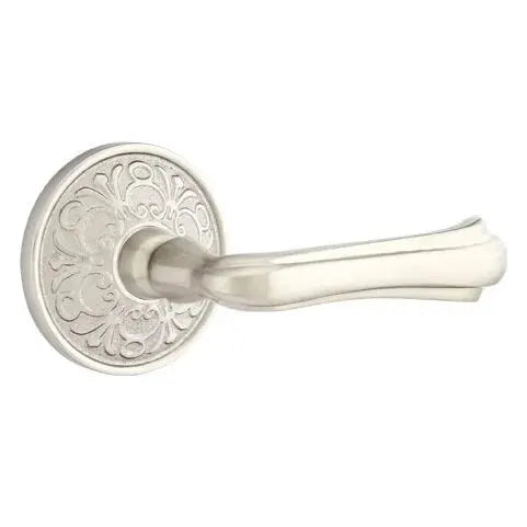 Emtek Wembley Lever with Lancaster Rose by Emtek