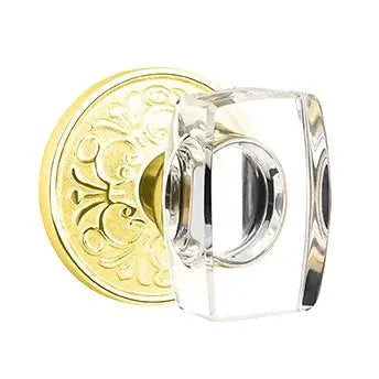 Emtek Windsor Door Knob with Lancaster Rose