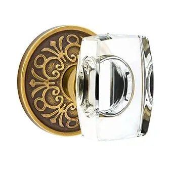 Emtek Windsor Door Knob with Lancaster Rose