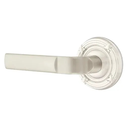 Emtek Aston Lever with Ribbon and Reed Rose by Emtek