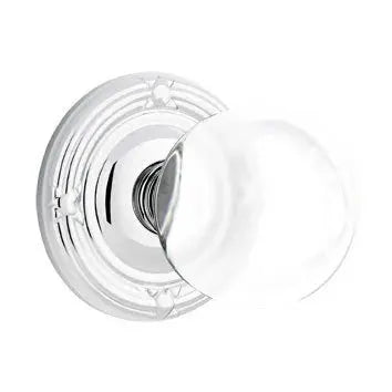 polished chrome door knob