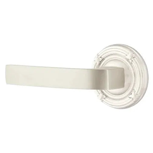 Emtek Breslin Lever with Ribbon and Reed Rose by Emtek