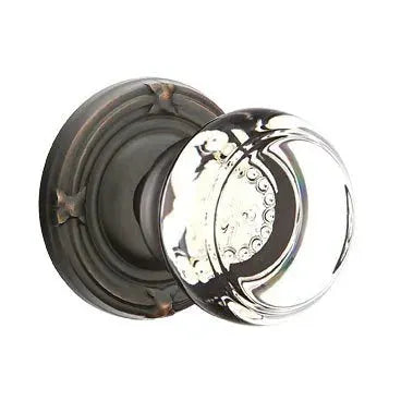 Emtek Georgetown Door Knob with Ribbon and Reed Rose by Emtek