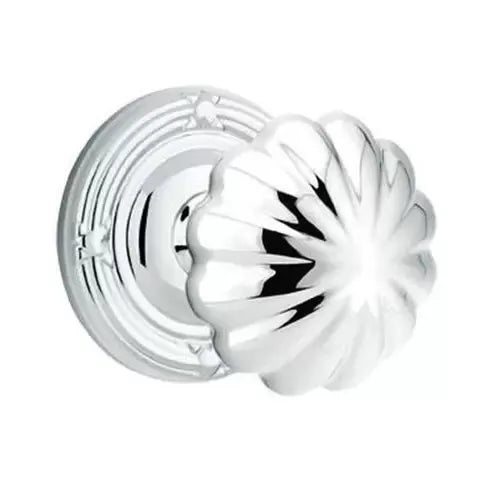 polished chrome door knob