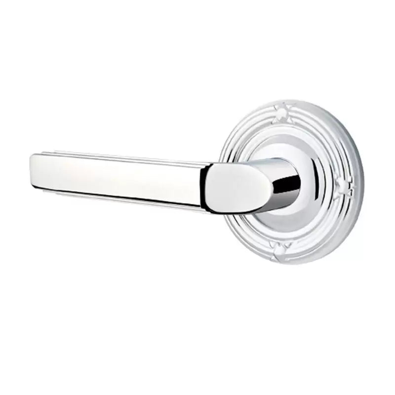 polished chrome door lever