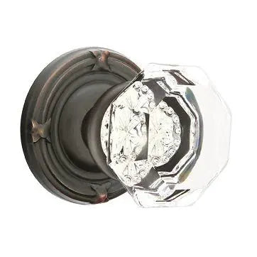 Emtek Old Town Door Knob with Ribbon and Reed Rose by Emtek