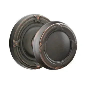 Emtek Ribbon and Reed Knob with Ribbon and Reed Rose by Emtek