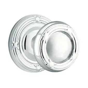 polished chrome door knob