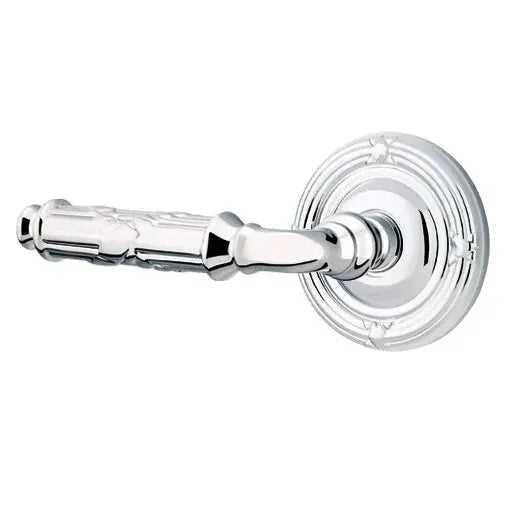 polished chrome door lever