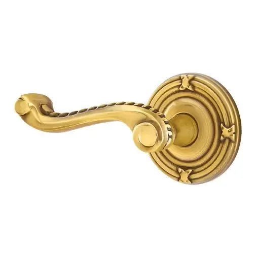 Emtek Rope Lever with Ribbon and Reed Rose by Emtek