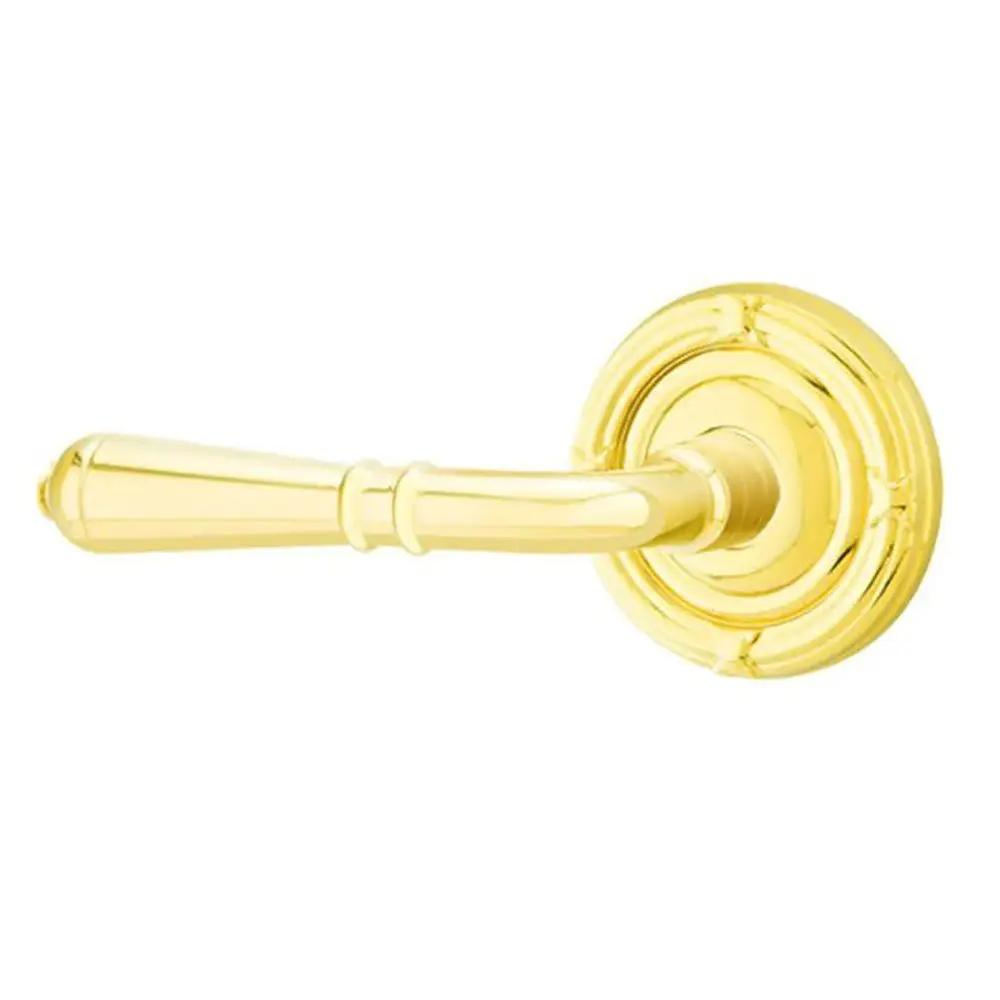 Emtek Turino Door Lever with Ribbon and Reed Rose by Emtek