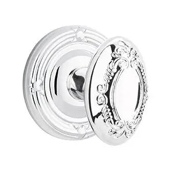 polished chrome door knob