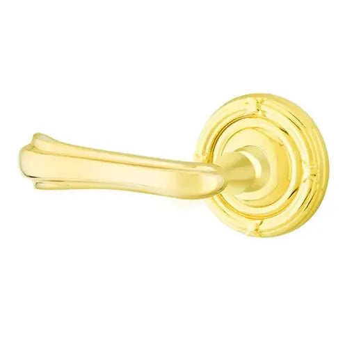 Emtek Wembley Lever with Ribbon and Reed Rose by Emtek