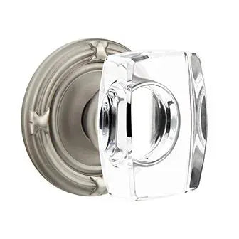 Emtek Windsor Door Knob with Ribbon and Reed Rose by Emtek