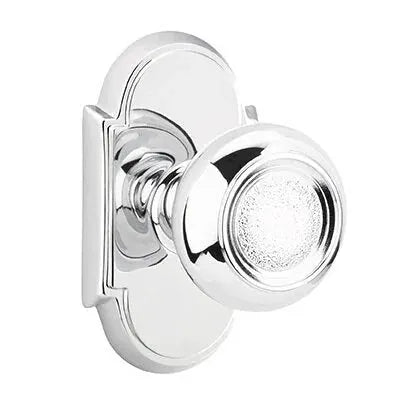 polished chrome door knob