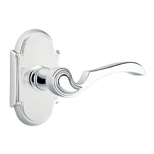 polished chrome door lever